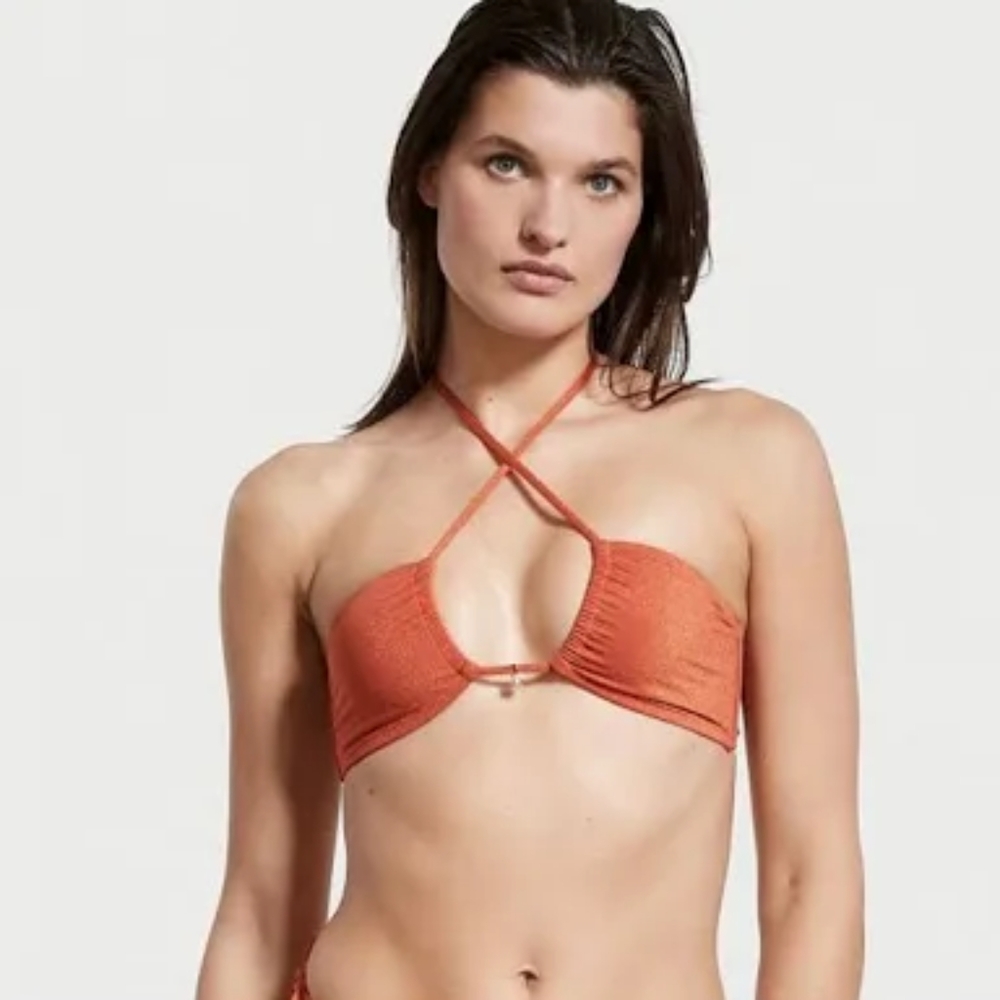 VICTORIA SECRET orange swim multi way top